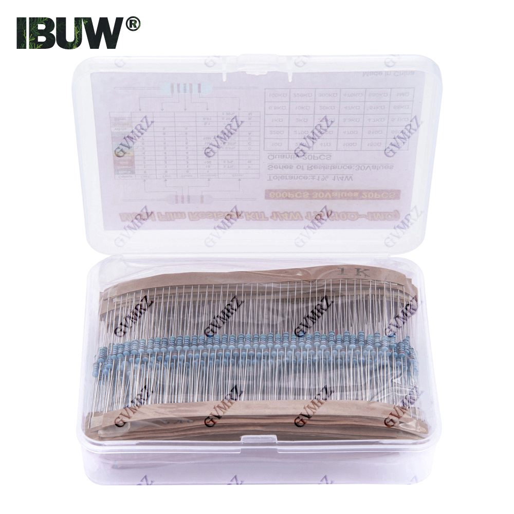 Science Project Kit - 600PCS 30Values 1/4W Metal Film Resistor