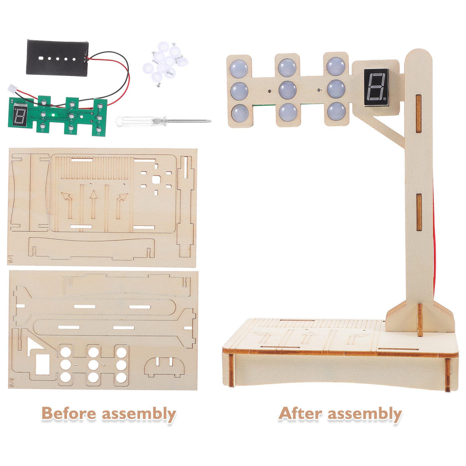 1Set Traffic Signal Educationa - Science Project Kit ulasan dan harga