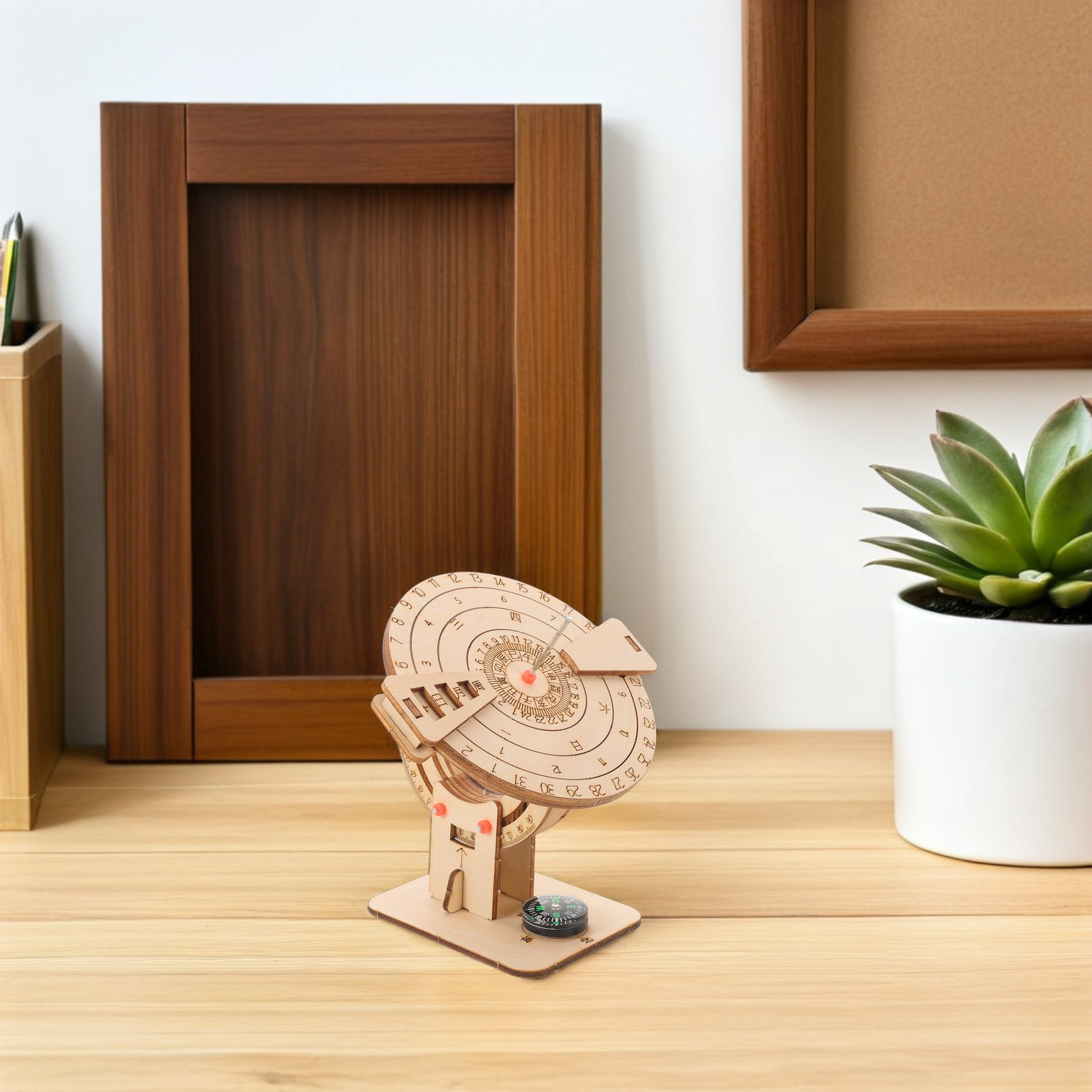 2Pcs Sun Dials Natural Wood Eq - Science Project Kit ulasan dan harga