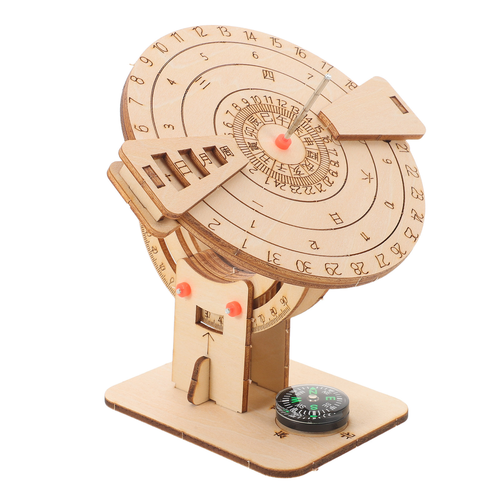2Pcs Sun Dials Natural Wood Eq - Science Project Kit ulasan dan harga