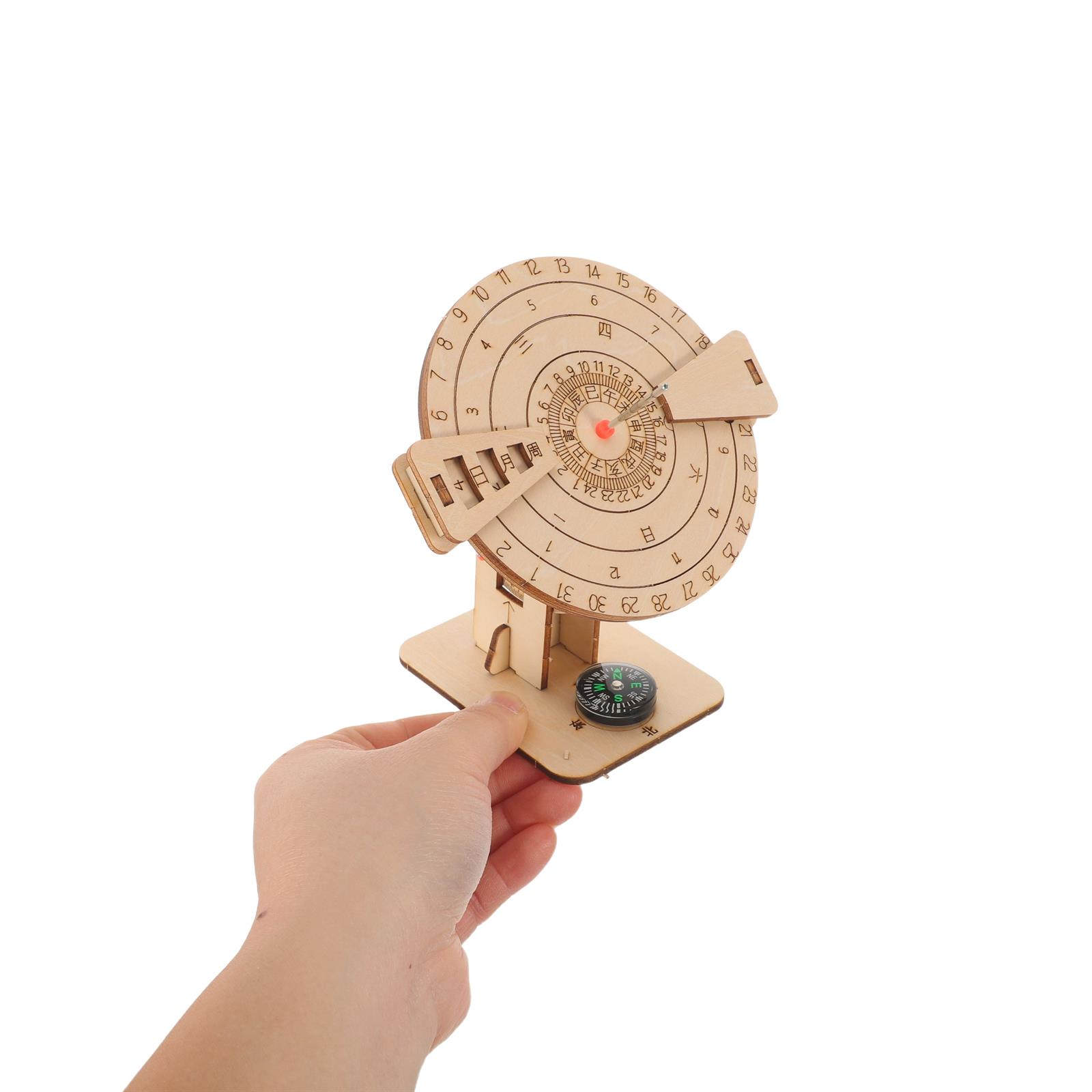 2Pcs Sun Dials Natural Wood Eq - Science Project Kit ulasan dan harga