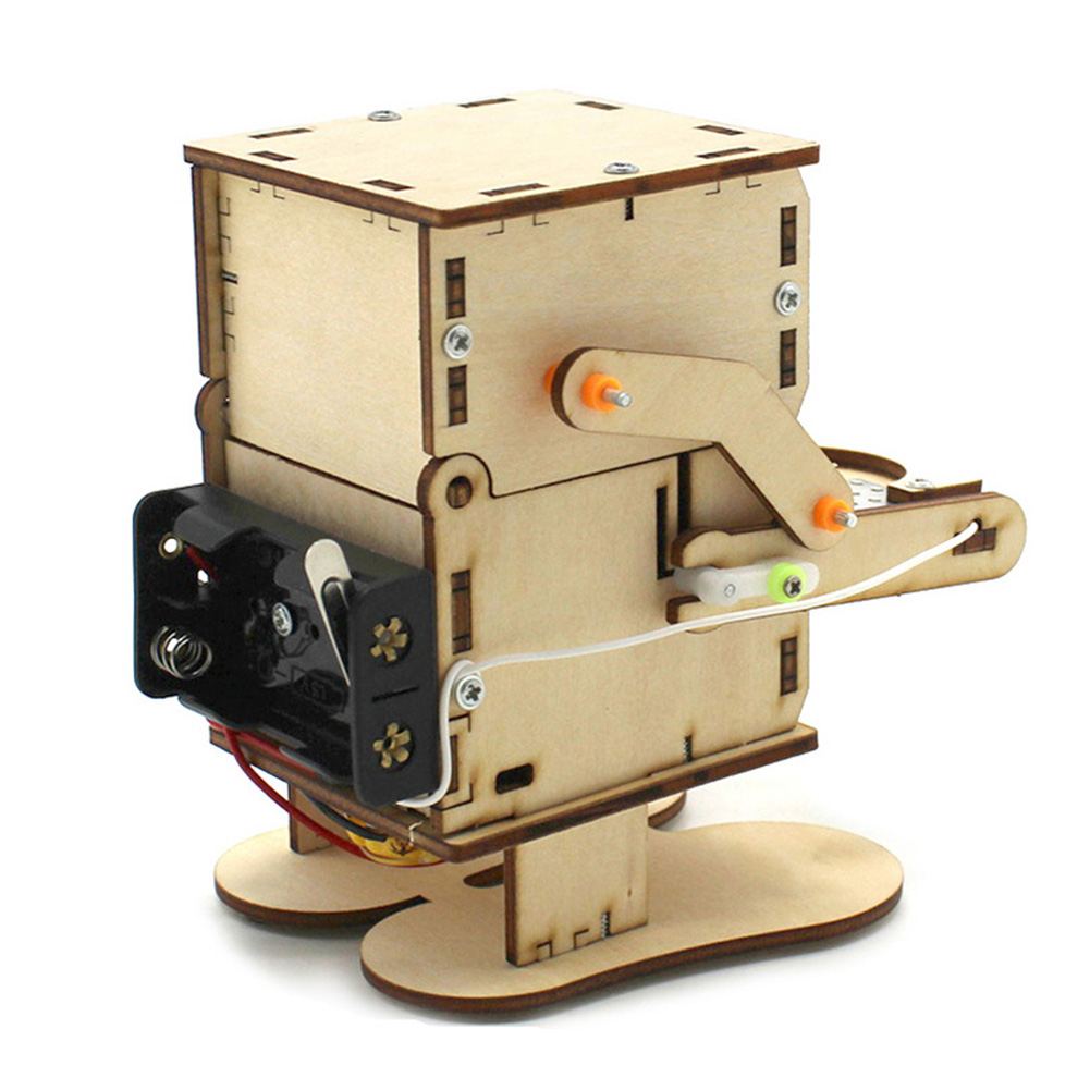 Wooden Assemble DIY Robot Eati - Science Project Kit ulasan dan harga