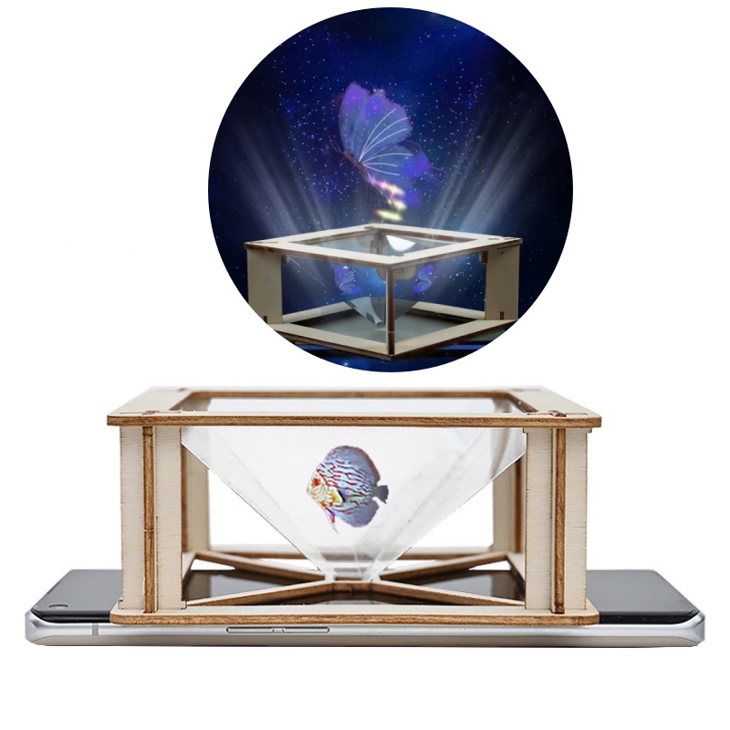 DIY 3D Holographic Projector K - Science Project Kit ulasan dan harga