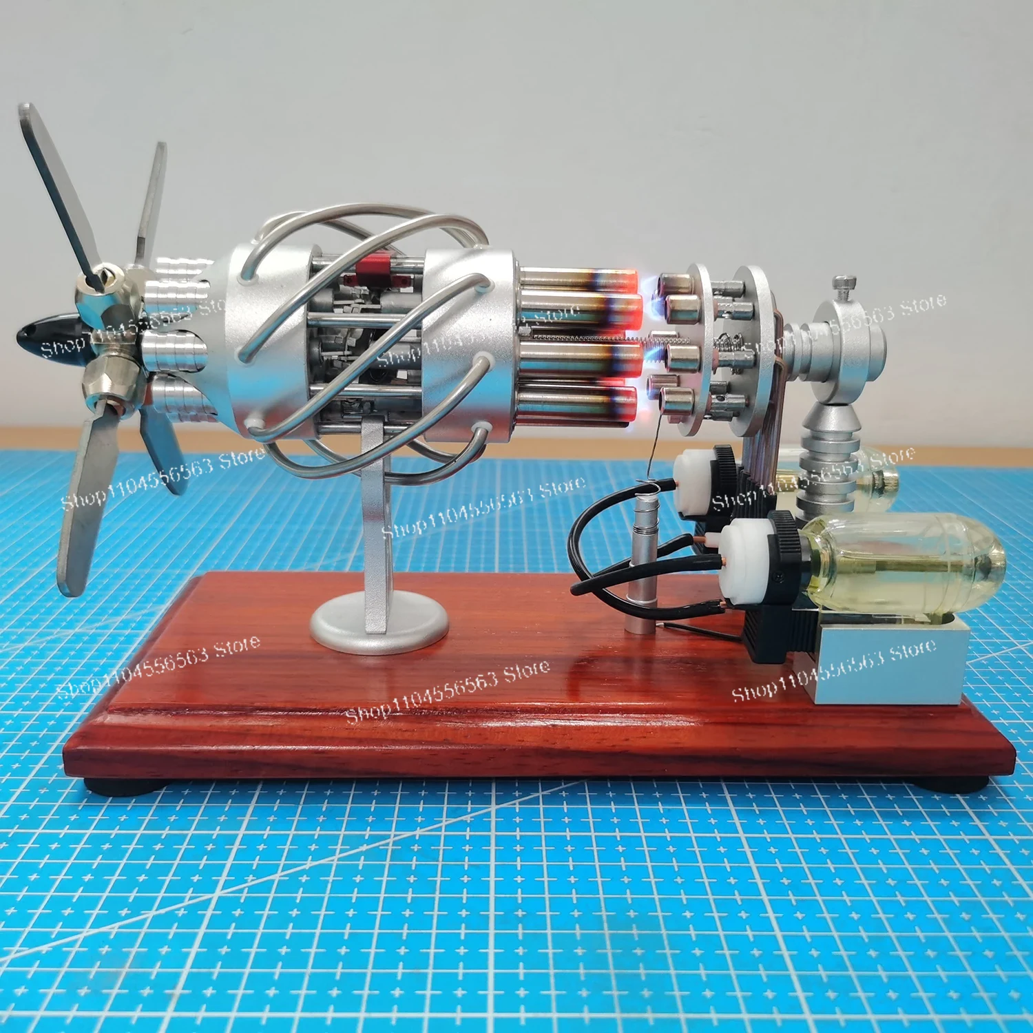 Hot Air 16-Cylinder Stirling E - Science Toy ulasan dan harga