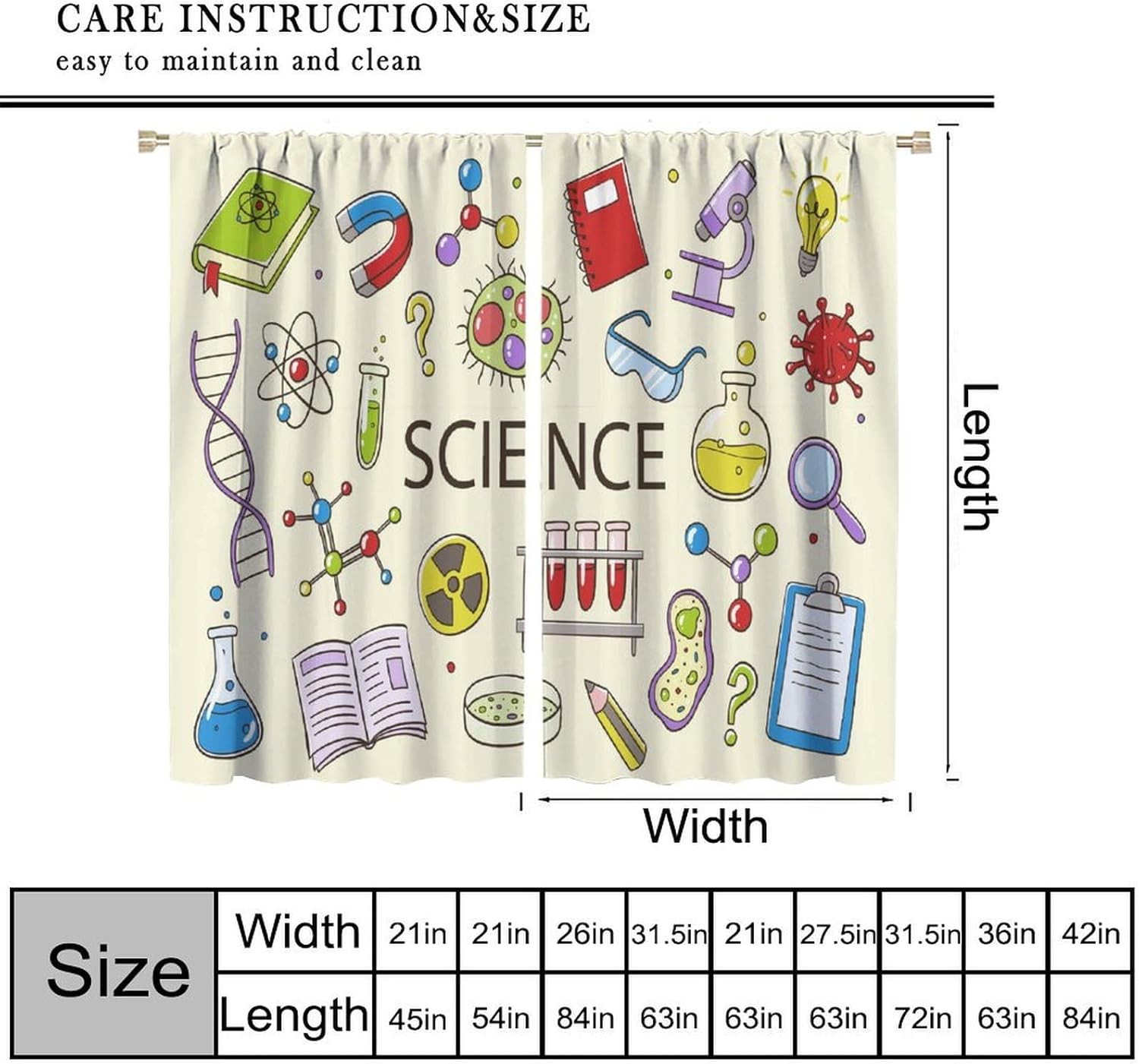 Science Curtain Educational ST - Science Nursery ulasan dan harga