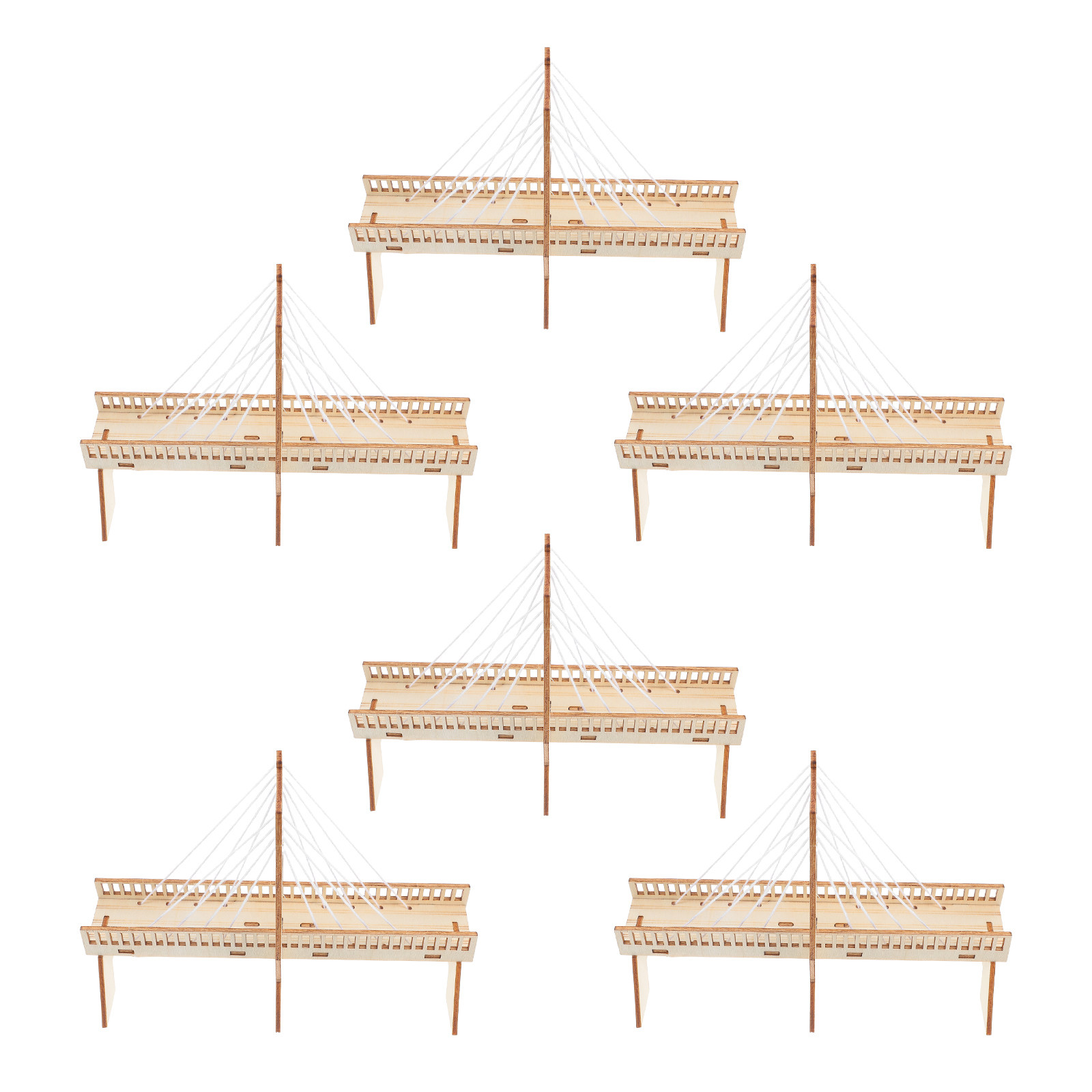 6Sets Stem Cable-Stayed Bridge - Science Project Physics ulasan dan harga