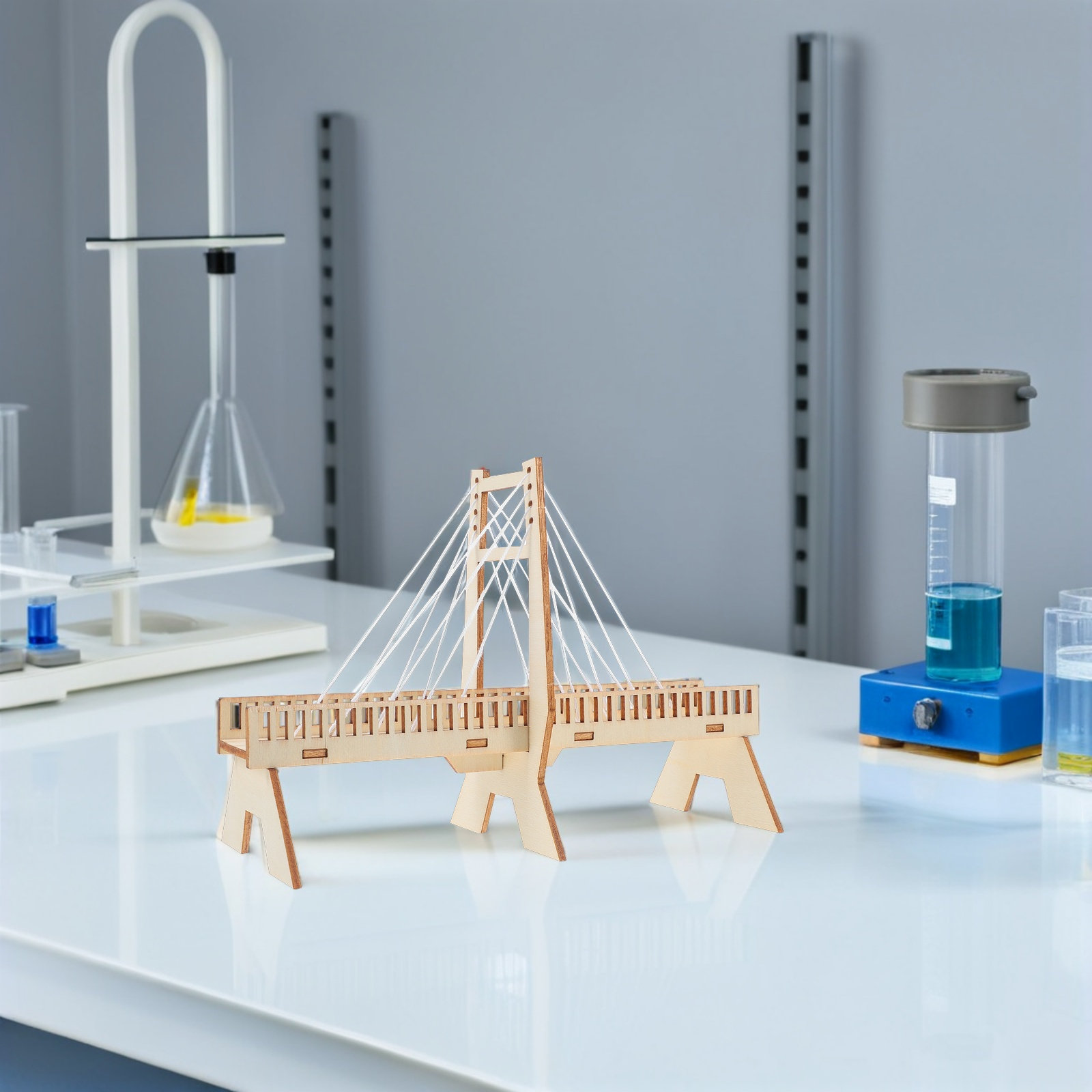 6Sets Handmade Cable-Stayed Br - Science Project Physics ulasan dan harga