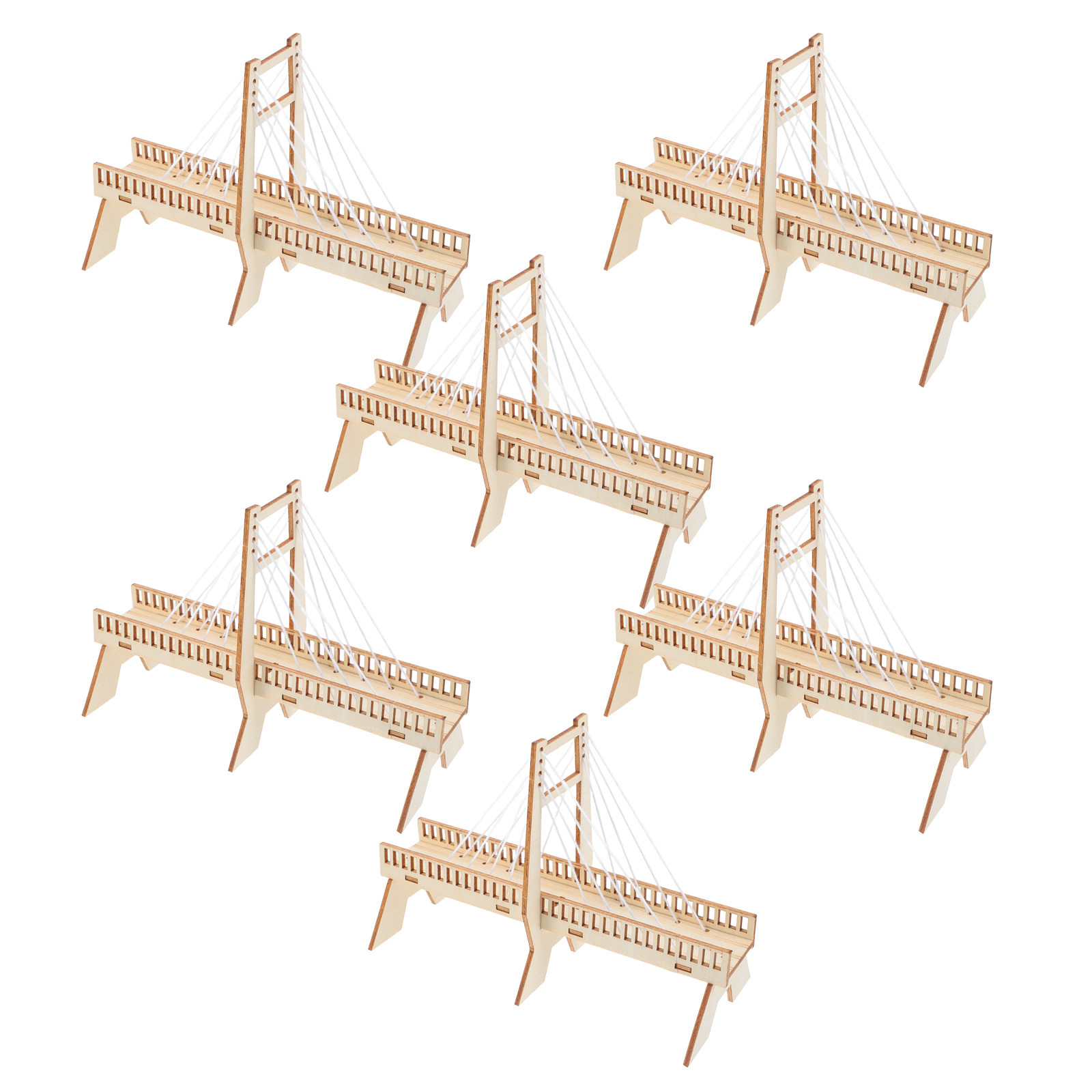 6Sets Handmade Cable-Stayed Br - Science Project Physics ulasan dan harga