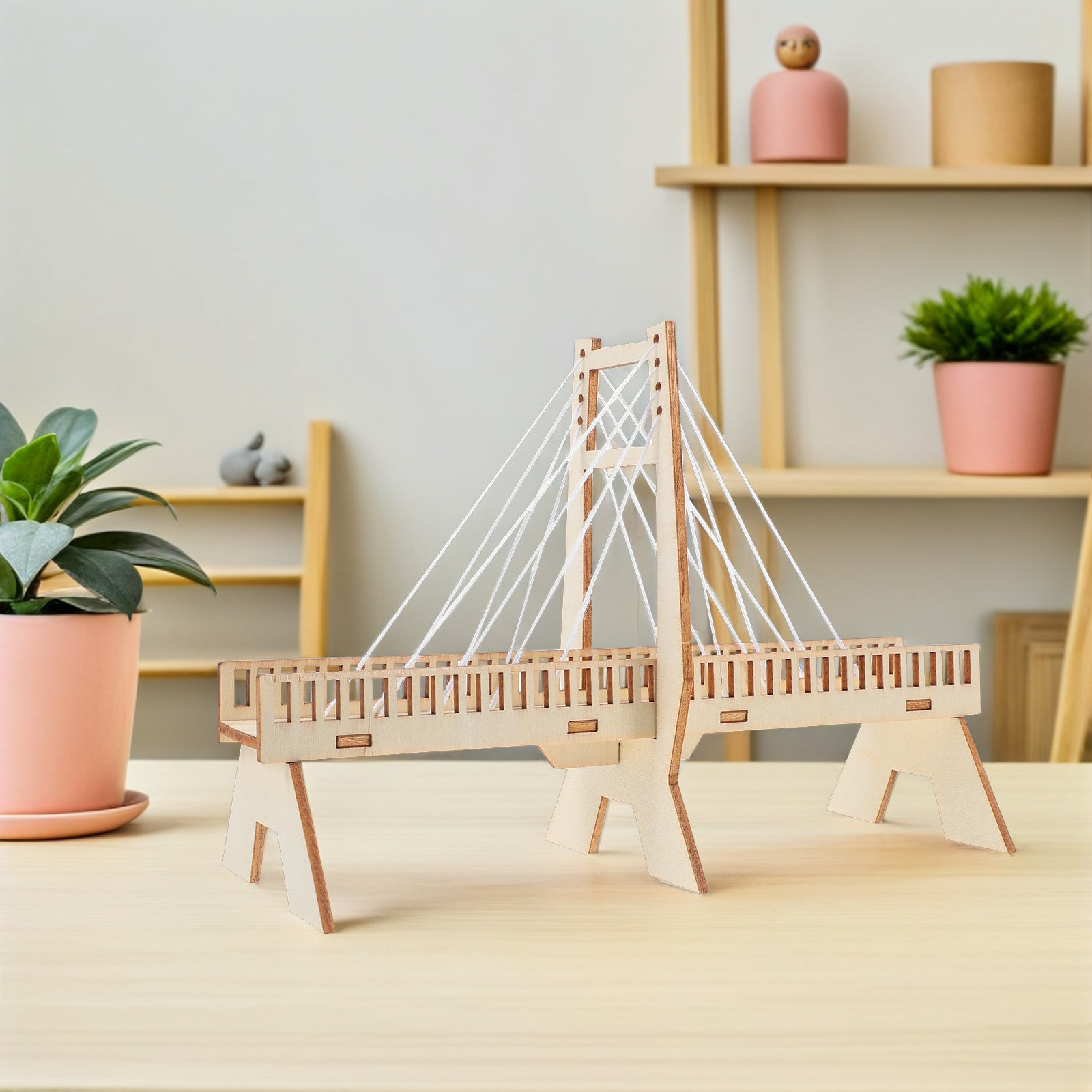 6Sets Handmade Cable-Stayed Br - Science Project Physics ulasan dan harga