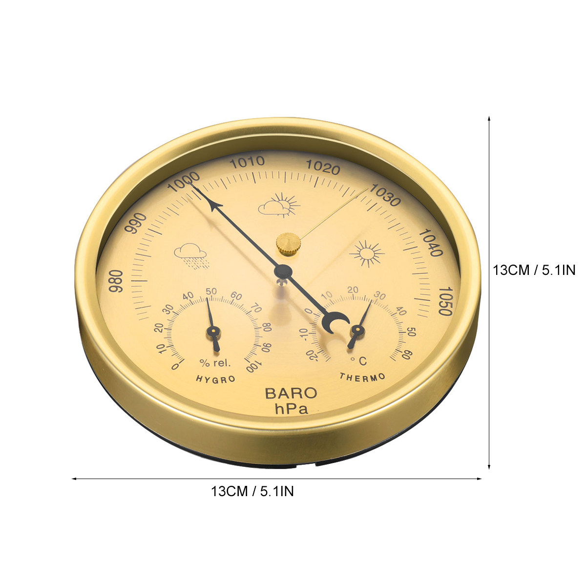 3-in-1 Analog Barometer Thermo - Barometer Analog Classic ulasan dan harga