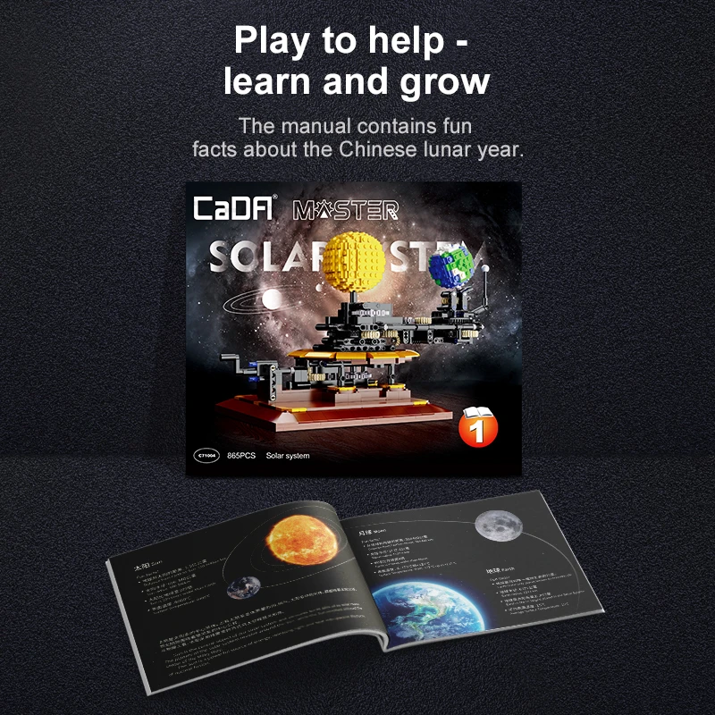 865 Pcs MOC City Solar System  - Solar System Orrery ulasan dan harga
